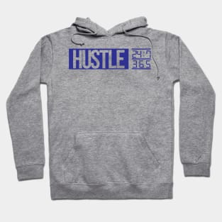 Hustle Time (blue text) Hoodie